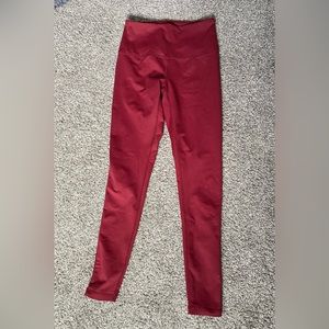 Zella Nordstrom brand red ankle leggings